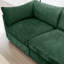 Chenille 2 places avec rangement sous le lit et conception enveloppante pour les petits salons contemporains en chenille, agencements de maisons modernes en forme de croissant-730345450