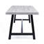 Rustic Outdoor Dining Table With Metal Frame, Patio Table-1025431028