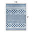 Tapis intérieur / extérieur à motif géométrique ivoire / bleu Ramveer-176703473