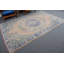 Grand tapis Oushak beige rétro - Cadeau idéal d'Anatolie turque pour le salon ou la chambre à coucher