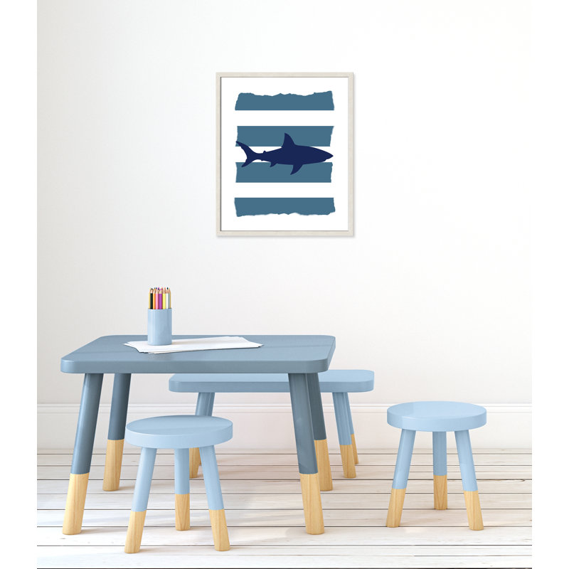 Wild One 1' Wall Decal, 24.5" H x 20.5" W x 1.18" D, White Woodgrain Box Framed