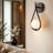 Teardrop 1-Light Wall Sconce - Black-109883183