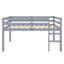Lit mezzanine en bois avec échelle-1158495975