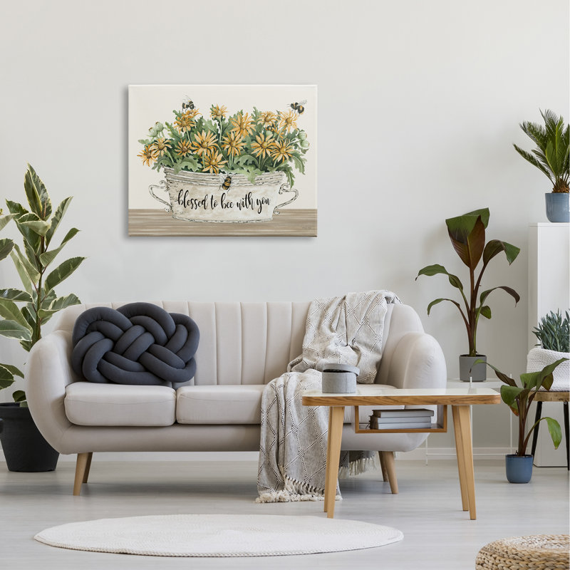«Blessed With You Farmhouse», Plaque murale, H 30 po x l 40 po x P 1,5 po