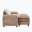 Fauteuil surdimensionné avec repose-pieds Chenille-301070738