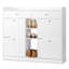 Armoire à chaussures 4 tiroirs et 2 petits tiroirs blancs