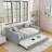 Linen Upholstered  Daybed with Trundle-1265813057-1265813060