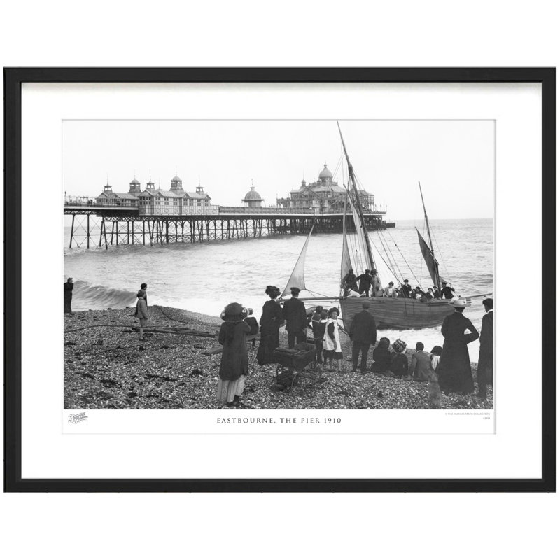Eastbourne, The Pier 1910 by Francis Frith - Single Picture Frame Print, 40cm H x 50cm W x 2.3cm D