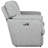 Saxon Gray Power Loveseat With Console