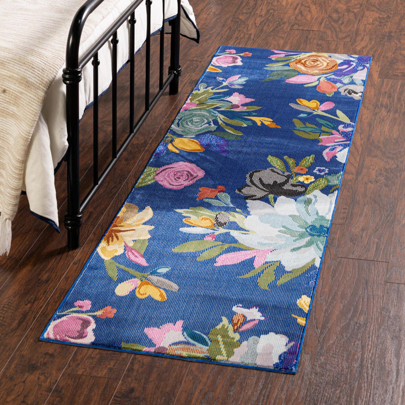 Corderro Floral Indoor Rug, Runner 2' x 6'