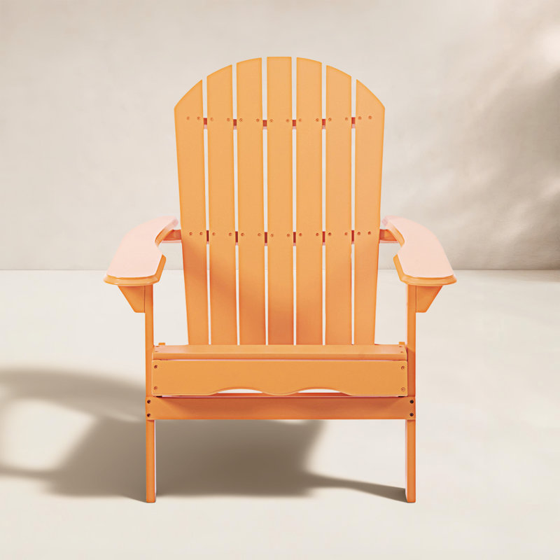 Kalicki Outdoor Adirondack Chair, Tangerine