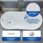 Baignoire de trempage simple autoportante en acrylique avec drain réversible 59 "x 28"-50259168