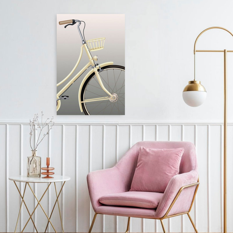 Vélo, art contemporain, H 24 po x l 16 po