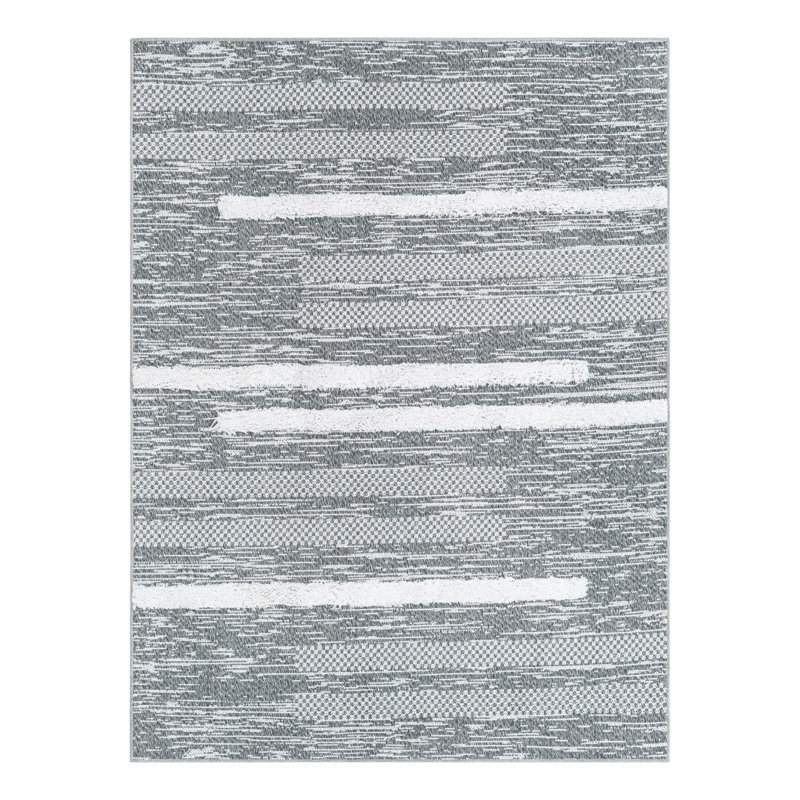 Cotton Striped Indoor Rug, Rectangle 2'3" x 3'1"