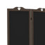 4 clôtures d'intimité, hauteur 67 po, brun noyer avec tableau noir pour écran de chambre pliable, 4, 5,5 pi