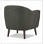 Fauteuil gris capitonné à 4 pieds Tadcaster-344223396
