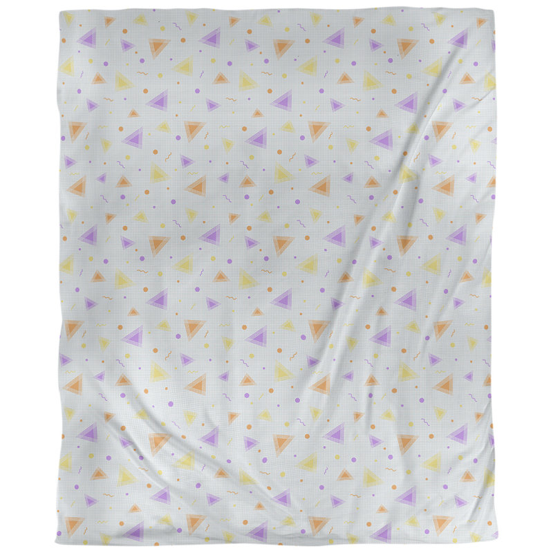 Tissu de 90, Sergé de coton, L 58 po x l 36 po, Mauve et orange