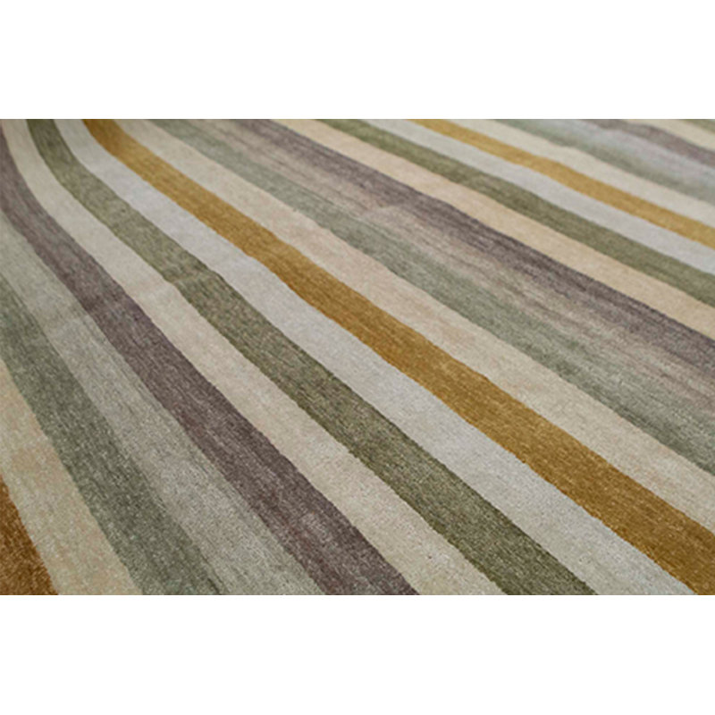 Wool Striped Area Rug