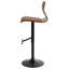 Swivel Upholstered Adjustable Height Counter Stool-525551180-525551183