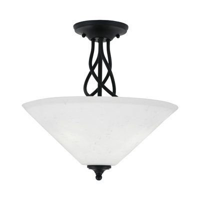 Capri 3-Light Semi-Flush Mount