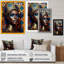 «Classy Portrait of Elegant African Lady», reproduction d'art sur toile-87370103-87370104