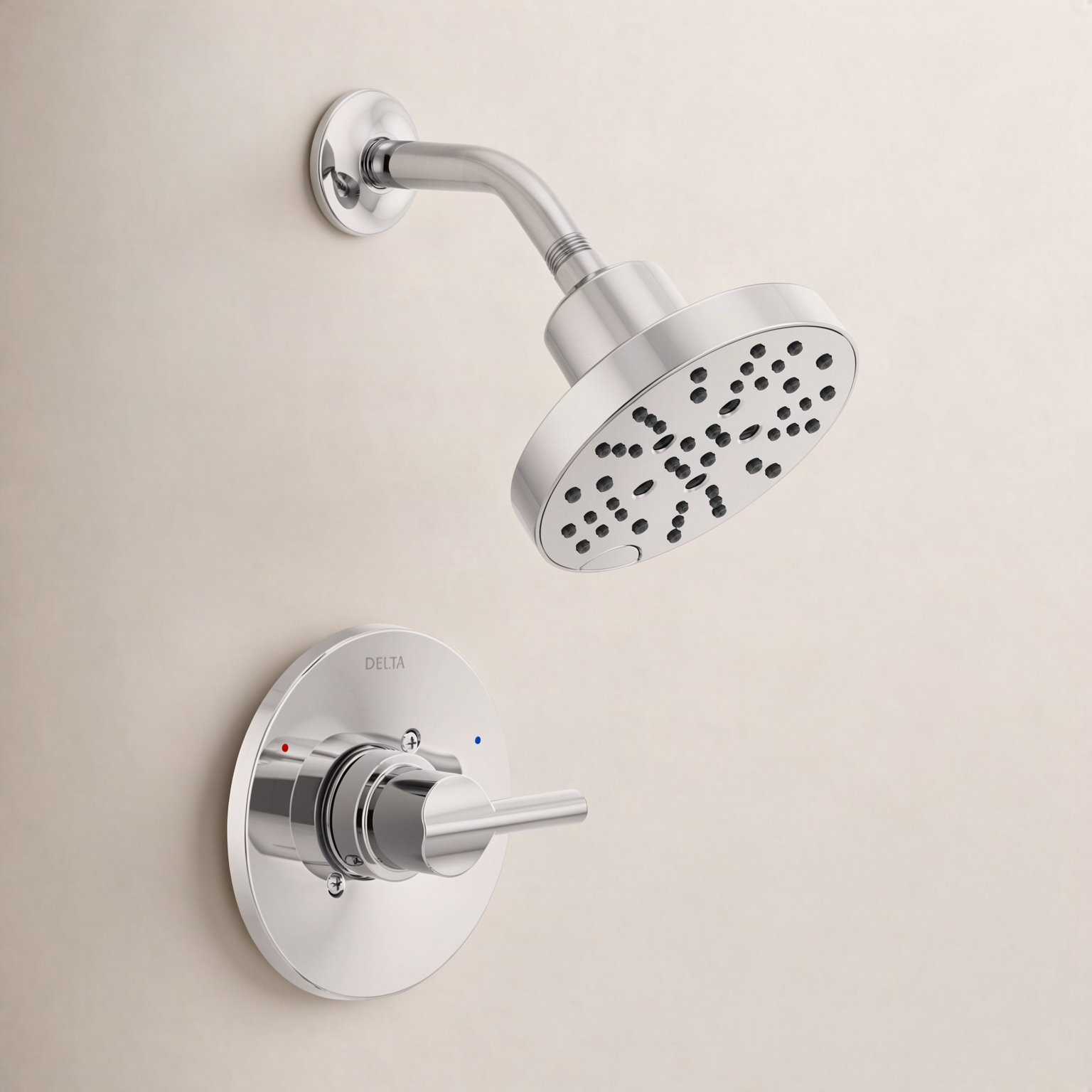 Nicoli Single-Function Shower Faucet Set, Chrome