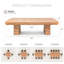 Ensemble de table de salle à manger extensible 6 pièces avec banc extensible et chaise de salle à manger
