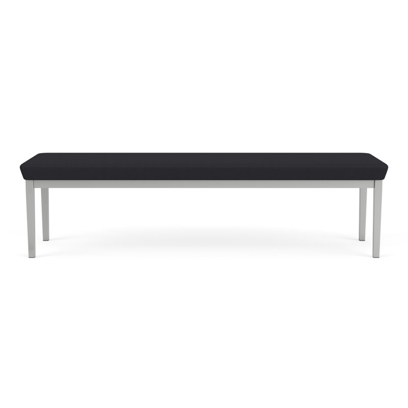 Structure en métal 3 places Lenox, Argent, Noir Patriot Plus - nettoyez le vinyle avec un lin