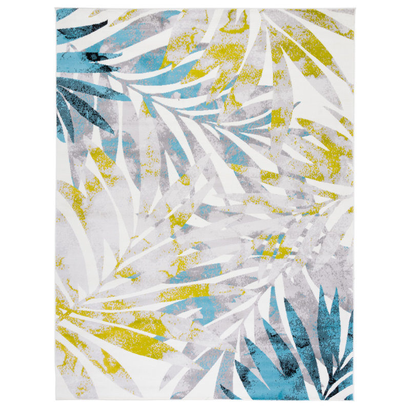 Troxler Performance Floral Rug, Rectangle 8' x 10'