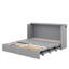 Grand lit escamotable avec tiroir et port USB-193347017