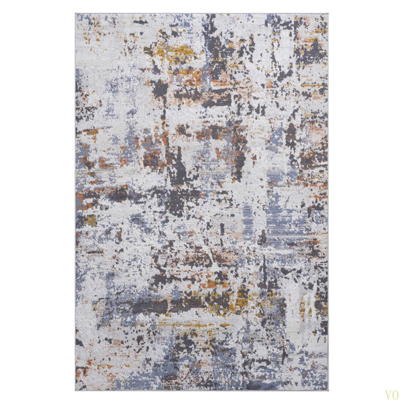 5X7 Abstract Area Rug Stain Resistant, Non-Shedding, Friendly For Living Room, Bedroom, Dining Room And High-Traffic Areas