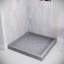 Base de douche en acrylique gris mat avec drain central Streamline 36 po x 36 po Streamline-118934367