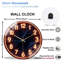 Horloge murale en verre Neon