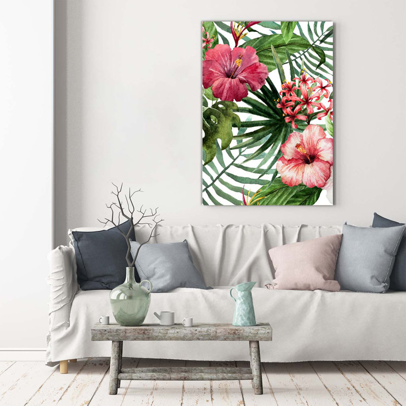 Hawaiian Pattern - Wrapped Canvas Print