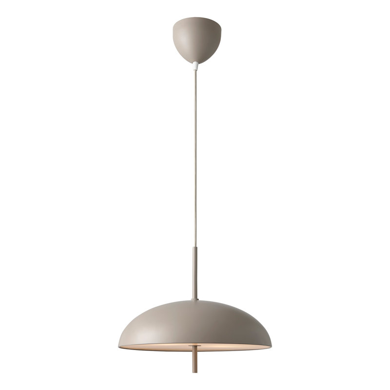 1 - Light Satin Pendant, Brown