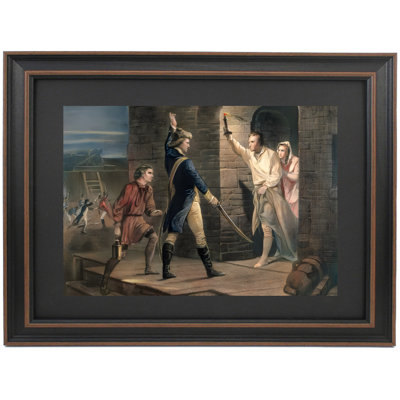 Capture of Fort Ticonderoga by Alonso Chappel | Framed Print
