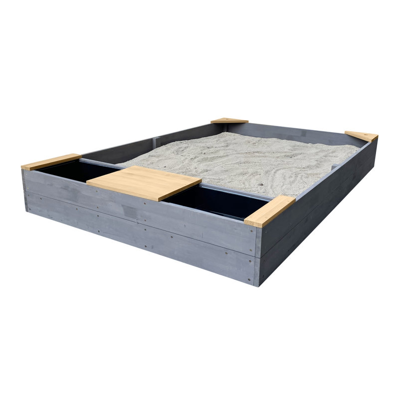 AXI 115cm x 218cm Plastic Rectangle Sandbox with Cover