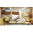 Harmony Solid Wood Bed Frame Platform Style with Sculpted Headboard, Mid-Century Modern, No Box Spring Needed, Smart Tools Assembly, 800 lbs Capacity-127582622-127582611