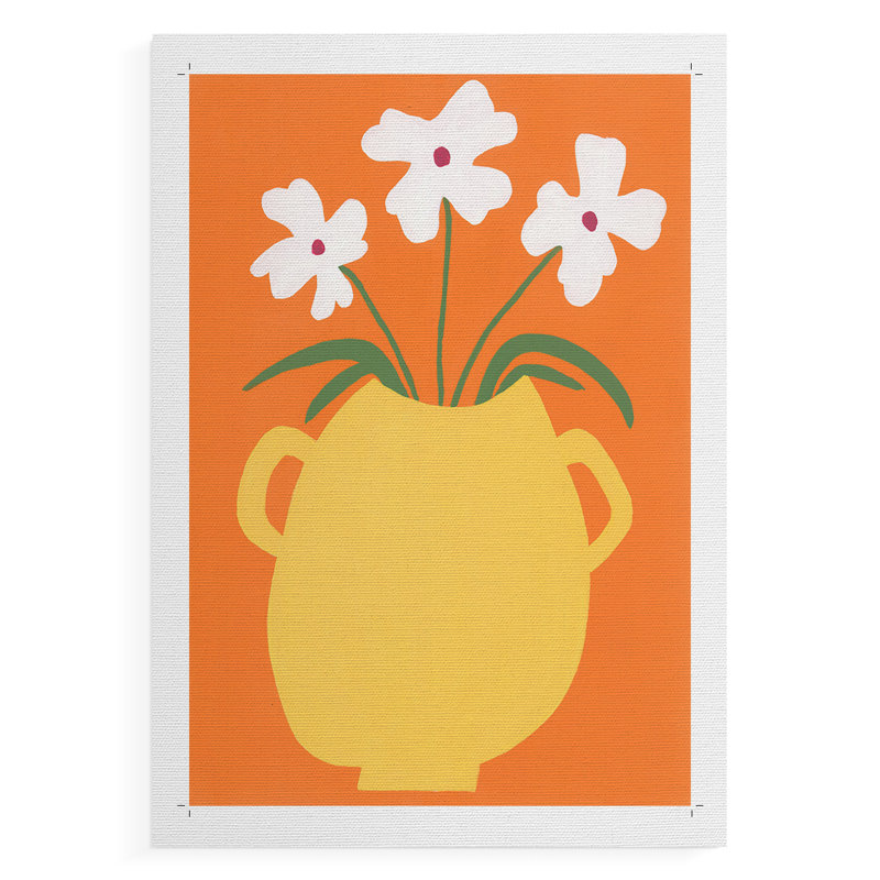 Fleurs modernes II - impression sur toile seulement - non encadrée