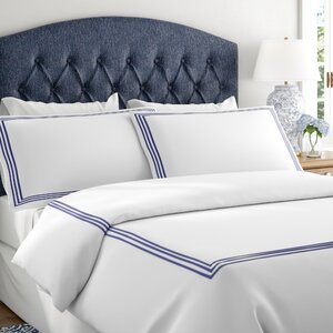 Charlton Home® Chalsbury 100% Cotton Sateen Duvet Cover Set & Reviews ...