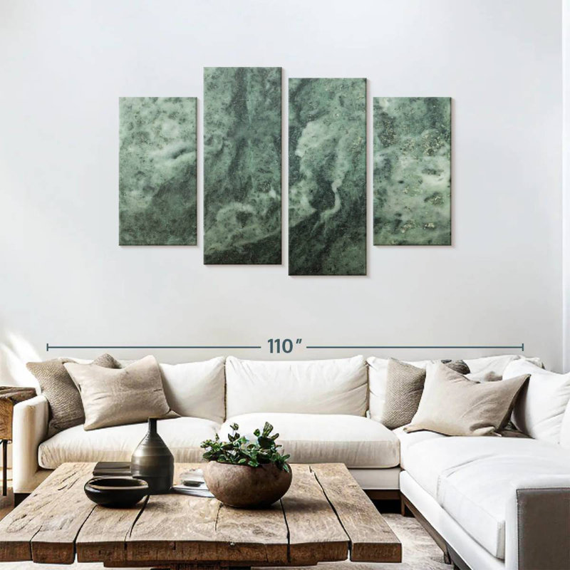 Avery Abstract Malachite, 48'' H x 75'' W