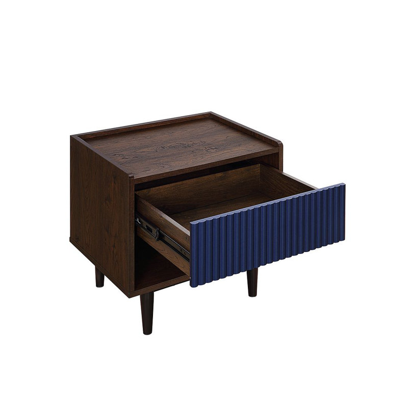 Yonda Coffee Table, Dark Brown/Navy Blue