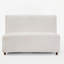 Causeuse beige en tissu Boucle