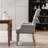 20.5'' H Tufted Linen Upholstered Oak Armchair-68479626