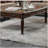 Espresso Coffee Table with Turned Legs