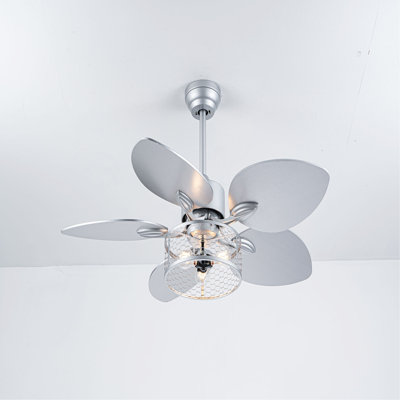 Ventilateur de plafond de 42 po, ventilateur de plafond intérieur avec lumière avec télécommande, moteur réversible silencieux, 6 vitesses, 3 pour salon de patio, chambre à coucher, bureau, intérieur