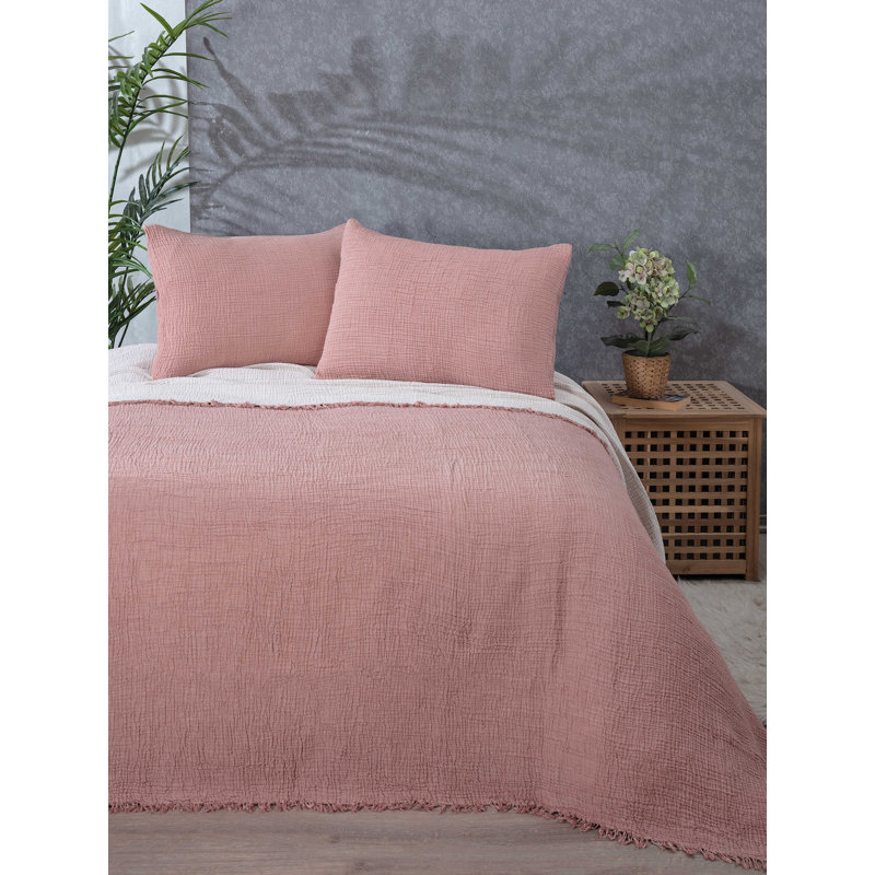 Muslin Shams Cotton Sham Set, Standard/Twin, Brick