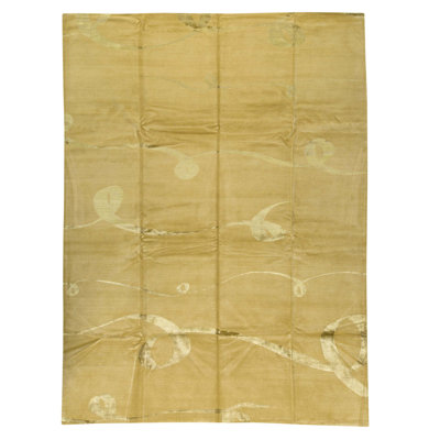 Tapis doré de haute qualité noué à la main