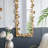 61" x 31" Full Length Mirror with Golden Leaf Accents, Floor Miiror for Living Room Bedroom
