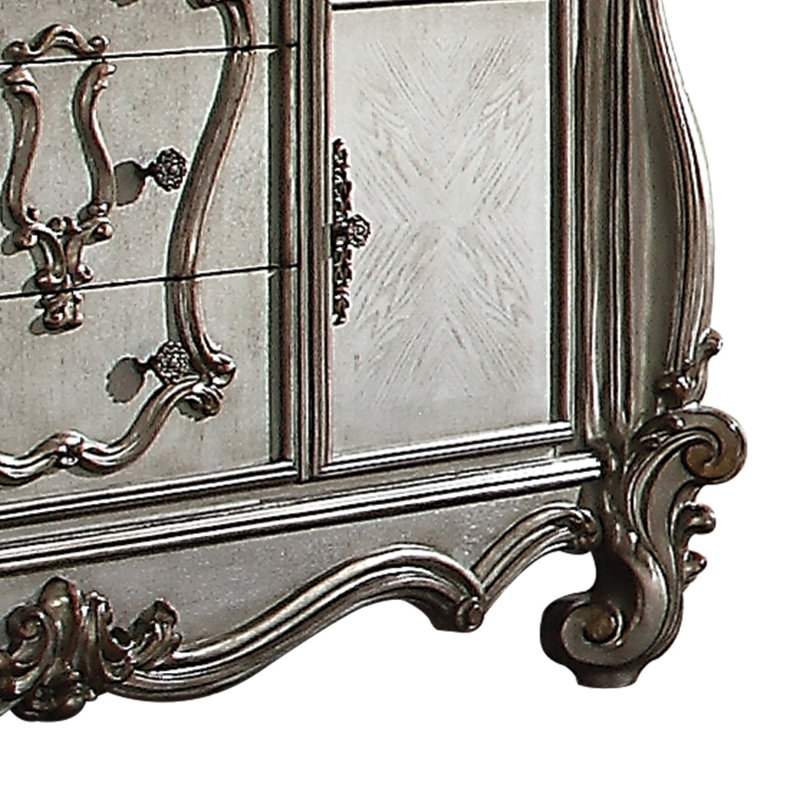Farmhouse Antique Platinum Dresser with Dovetail Drawers
